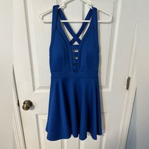 NWT Honey and Rosie Mini Dress Blue Size Medium